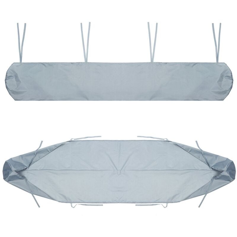 5m Markisen-Abdeckungstasche (grau), schwarze Staubschutz-Aufbewahrungstasche für Terrassenmarkisen für Hof und Garten