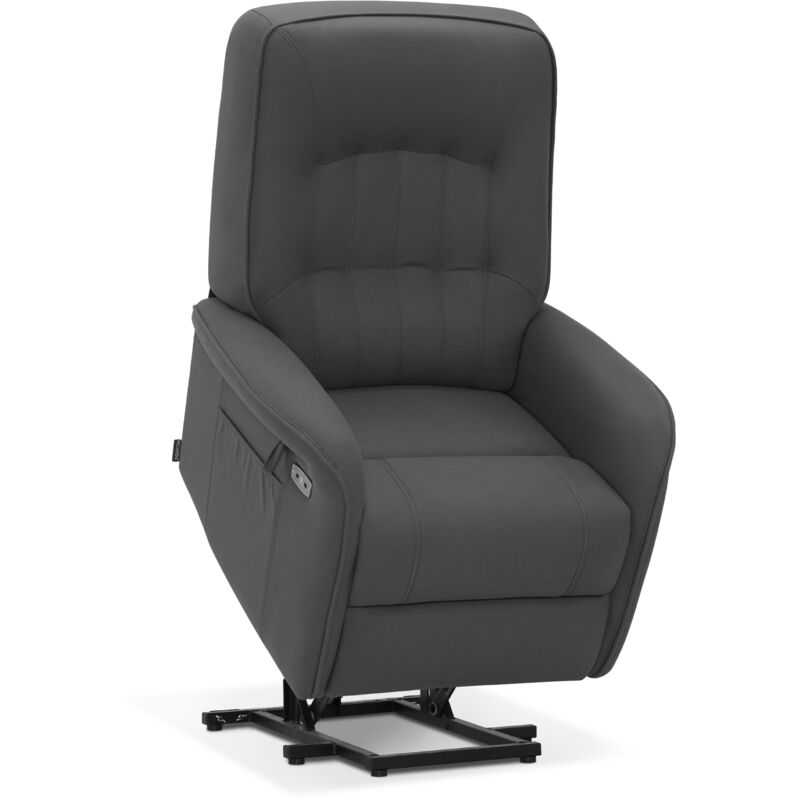 M MCombo Fernsehsessel mit Aufstehhilfe Elektrisch 2 Motoren, mit Massage & Heizung, Relaxsessel mit Liegefunktion bis 160°Vollschaum-Sitzkissen 7584