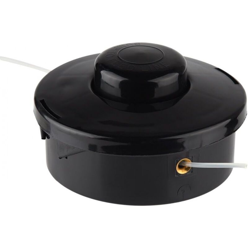 M10x1,25 Links Fadenkopf mit Tippautomatik Doppelfadenkopf für Rasentrimmer Freischneider Motorsense Benzin Ersatzfadenspule Multifunktionswerkzeug