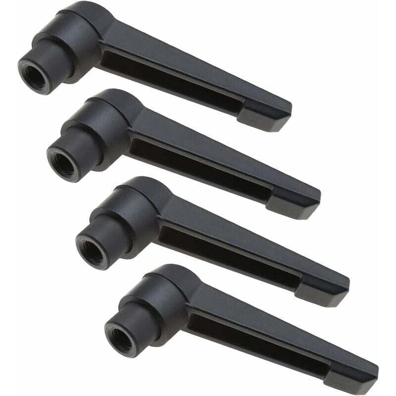 M10x80mm Der Herr der Werkzeuge 4 Stück Klemmhebelgriff Innengewinde Verstellbare Metallknöpfe