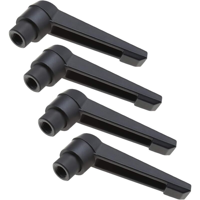 M10x80mm Der Herr der Werkzeuge 4 Stück Klemmhebelgriff mit Innengewinde, verstellbare Metallknöpfe