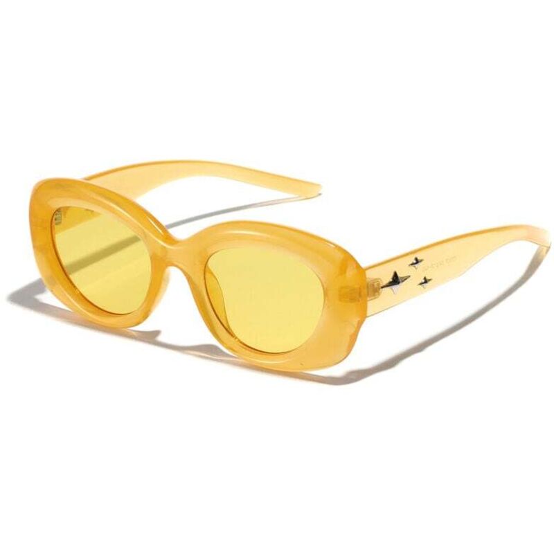 Maßgefertigte Sonnenbrillen mit breitem Rahmen für Damen, modische ovale Sonnenbrillen