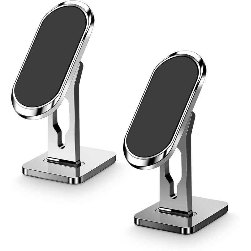 Magnetische Autohandyhalterung, 2er-Pack, 360° drehbare Armaturenbrett-Handyhalterung, kompatibel mit verschiedenen Handys