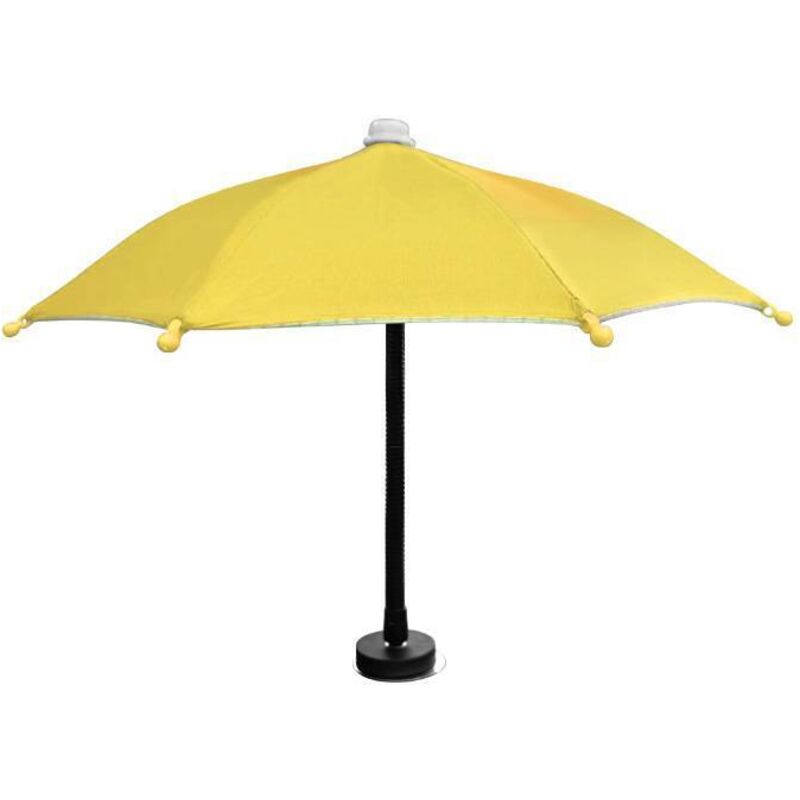 Magnetischer Handy-Regenschirm, verstellbar, faltbar, für den Strand oder den Außenbereich (gelb)
