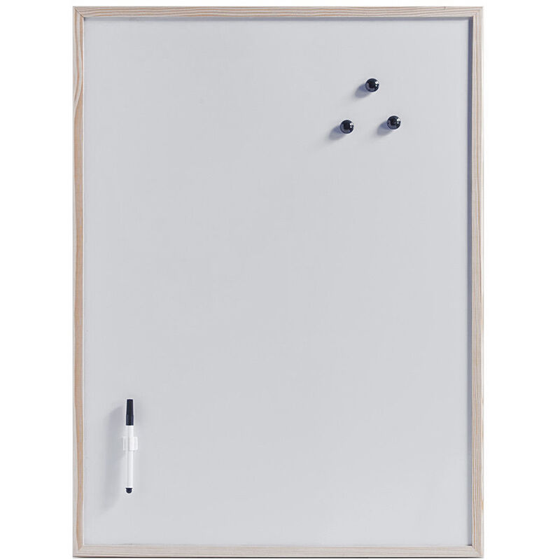 Zeller - Magnettafel memo + Marker und 3 Magnete, weiß, 80 x 60 cm