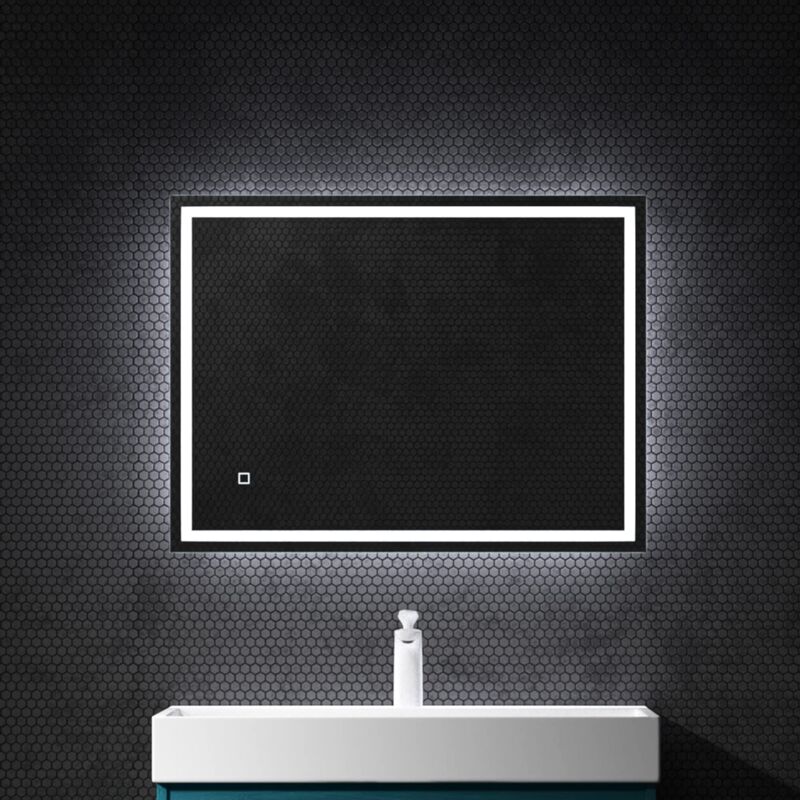 Mai&mai - Wandspiegel Badezimmer Spiegel led 60x80/80x60cm led Bad-Spiegel mit Touchschalter, Beschlagfrei durch Antifog-Schicht
