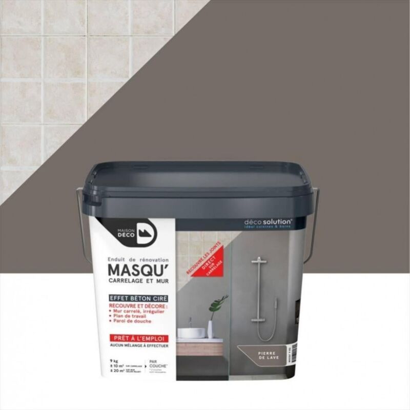 MAISON DECO Fliesen- und Wandmaskenbeschichtung, Lavastein, 9 kg MAISON DECO