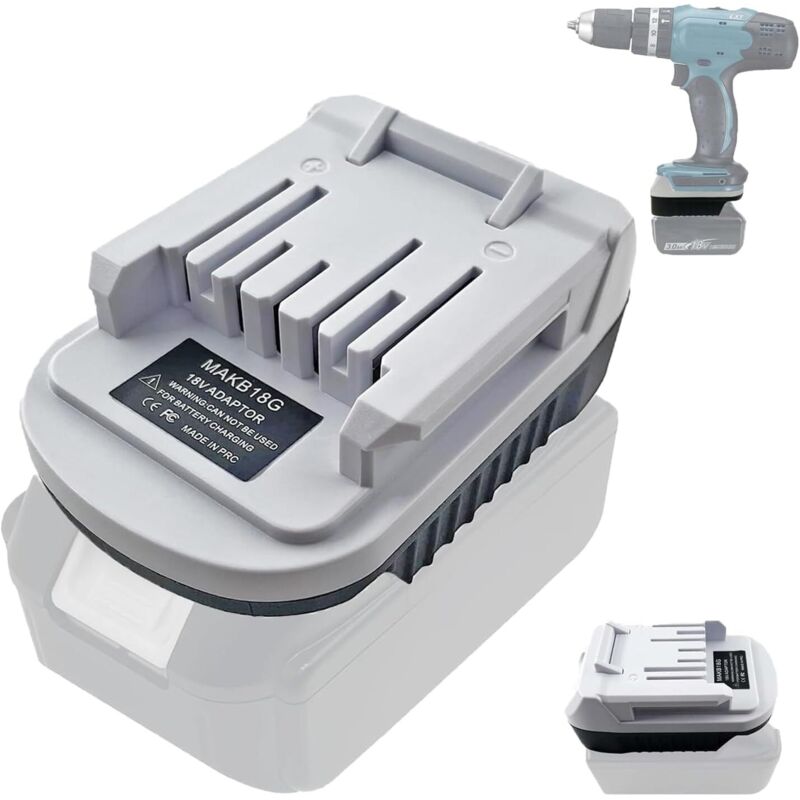 MAKB18G Adapter für Makita 18V Li-Ion-Akkus an Makita Elektrowerkzeuge der G-Serie – Akkuadapter für Makita 18V Li-Ion-Akkus – Konverter für BL1815G,