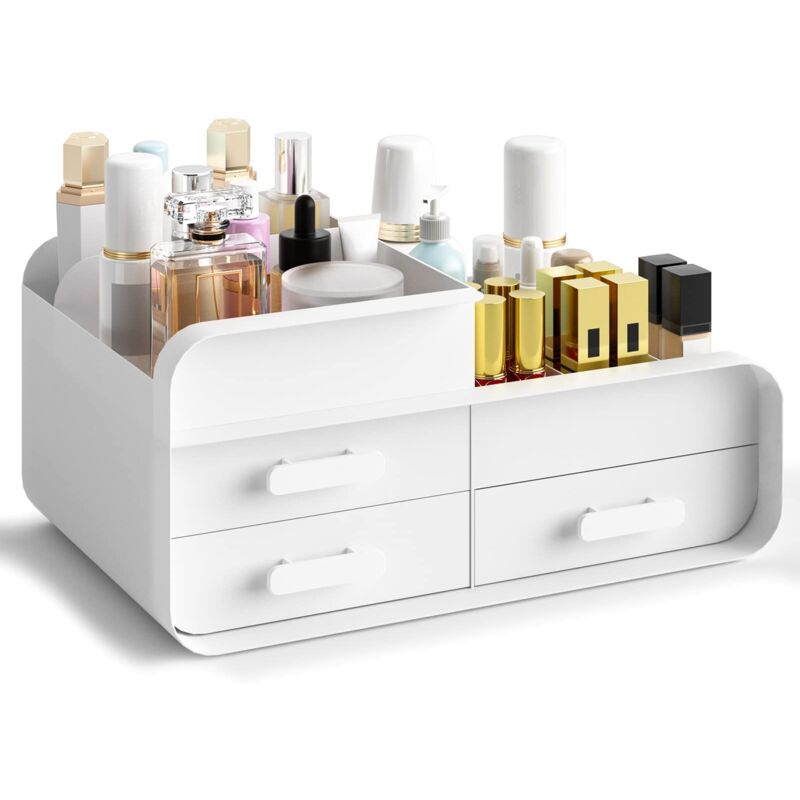 Make-up-Aufbewahrungs-Organizer fürs Badezimmer – Make-up-Pinsel-Aufbewahrungs-Organizer mit 3 Schubladen, Make-up-Aufbewahrungsschublade,