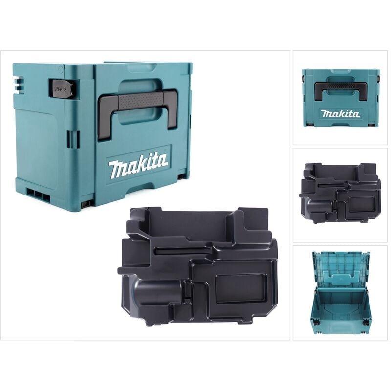Makita MAKPAC 3 Systemkoffer + Einlage für Makita BPJ / DPJ 180 / PJ 7000