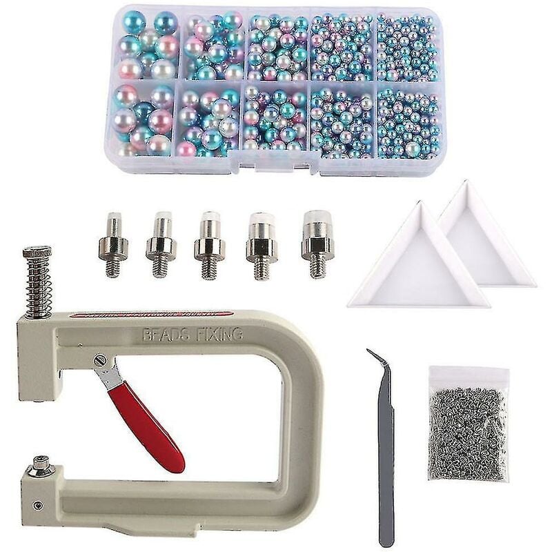 Manuelle Stanzmaschine zum Selbermachen von Perlen, Handpresse, kompatibel mit Kleidung