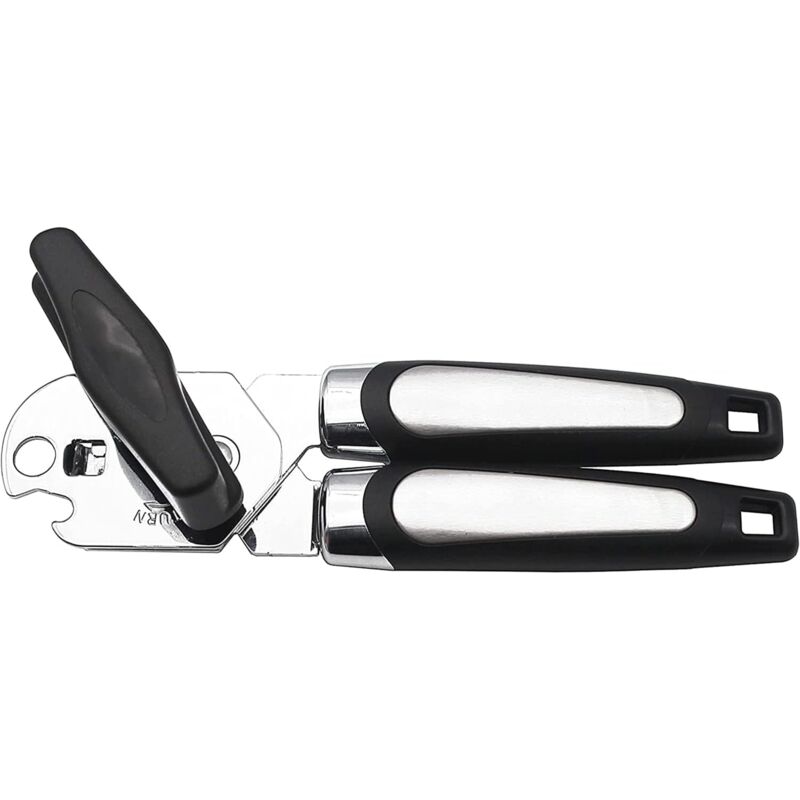 Manueller Dosenöffner, rutschfester Griff, sicheres Schneiden, leicht zu öffnen, multifunktionaler Flaschenöffner, Dosenöffner aus lebensmittelechtem