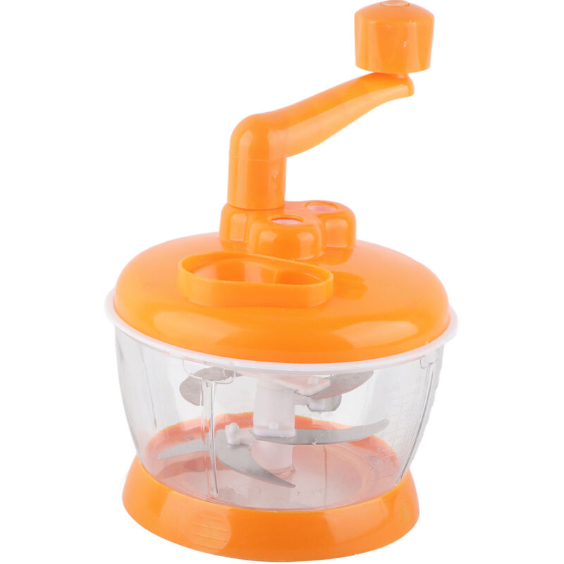 Manueller Gemüseschneider aus Edelstahl, Mini-Knoblauchschneider aus PP zum Zerkleinern von Zwiebeln, Ingwer, Gemüse, Paprika, Fleisch und Gewürzen