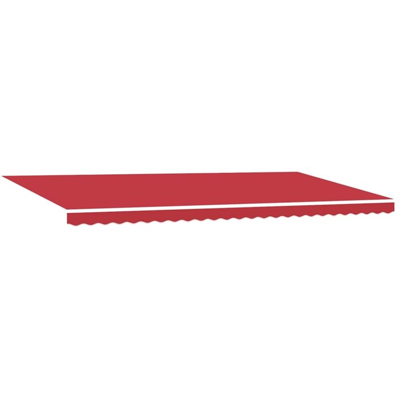 Markisen-Ersatzstoff Rot 600 × 350 cm Segeltuch Vidaxl