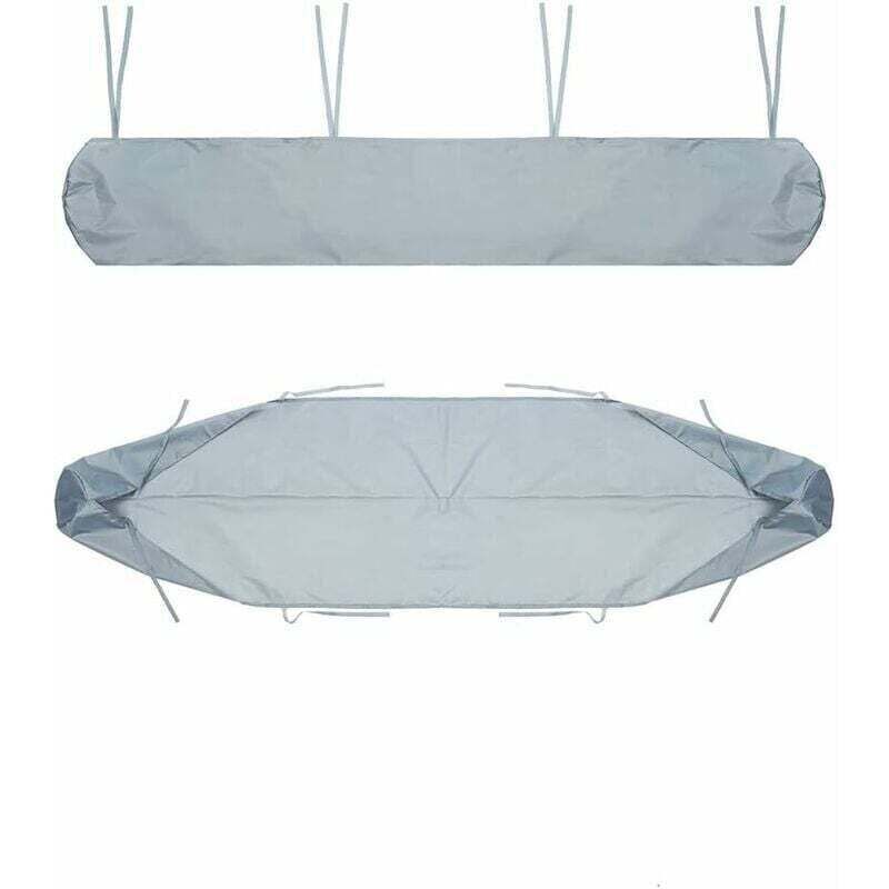 Markisenschutztasche für Markisen, 4 m staubdichte Schutzhülle für Terrassenmarkisen, graue Aufbewahrungshülle für Terrassenmarkisen, wasserdichter