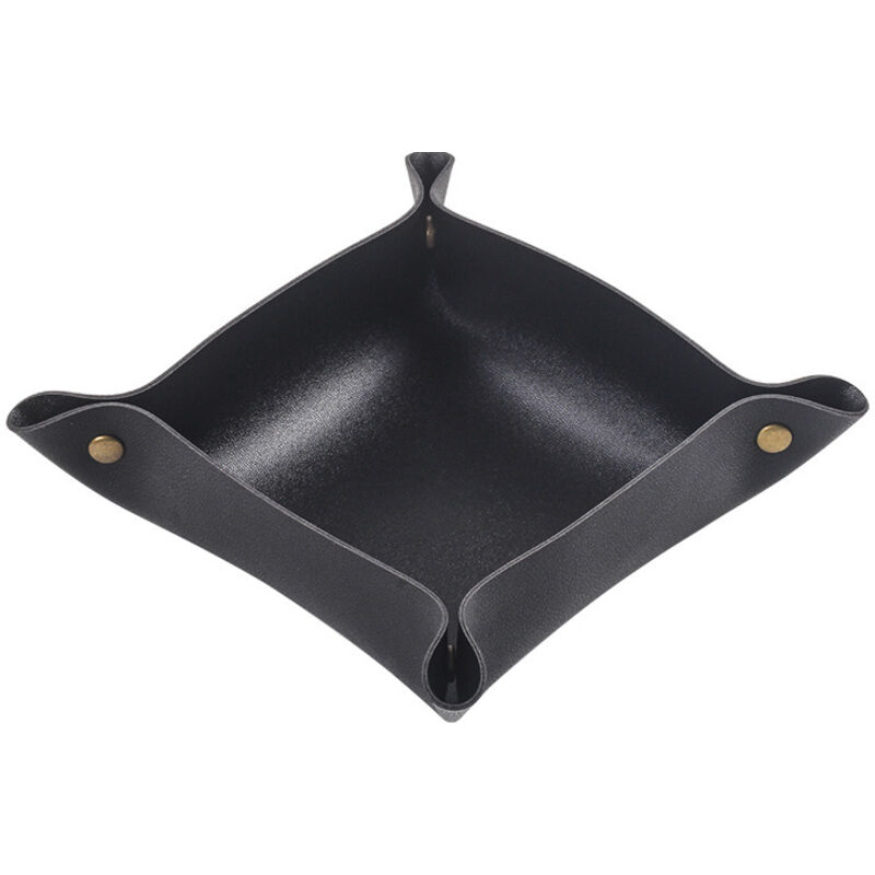 (Schwarz, 2 Stück) Leder-Taschen-Organizer, Schlüssel-Organizer-Ablage, Münzbox, Schlüssel, Geldbörse, Handys und Büro