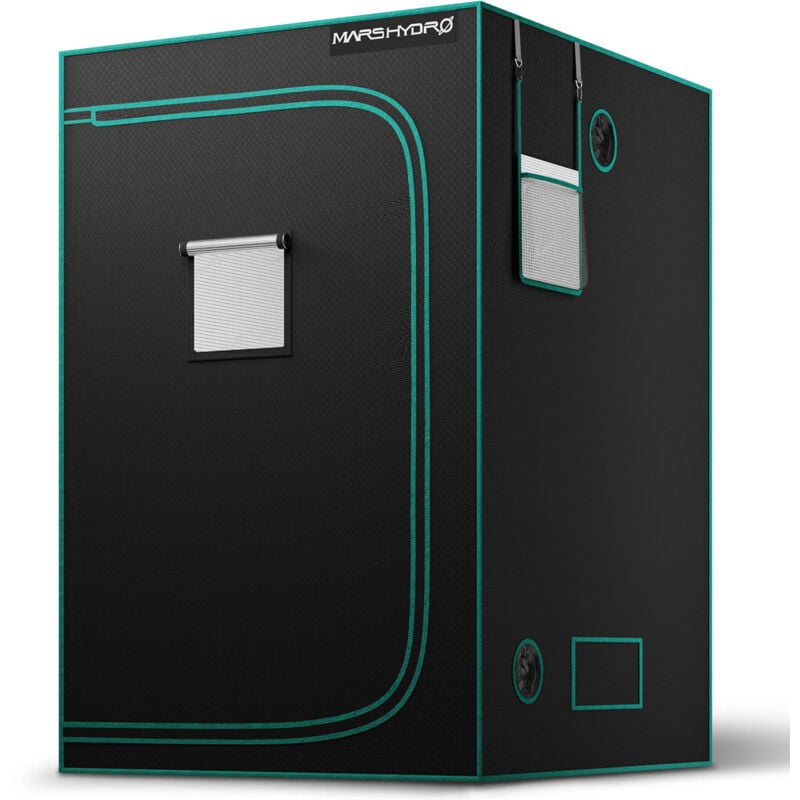 Mars Hydro - 120x120x200cm Growbox GrowZelt Indoor Pflanzenzelt Growroom Darkroom Growschrank Gewächshaus Grow Tent 1680D
