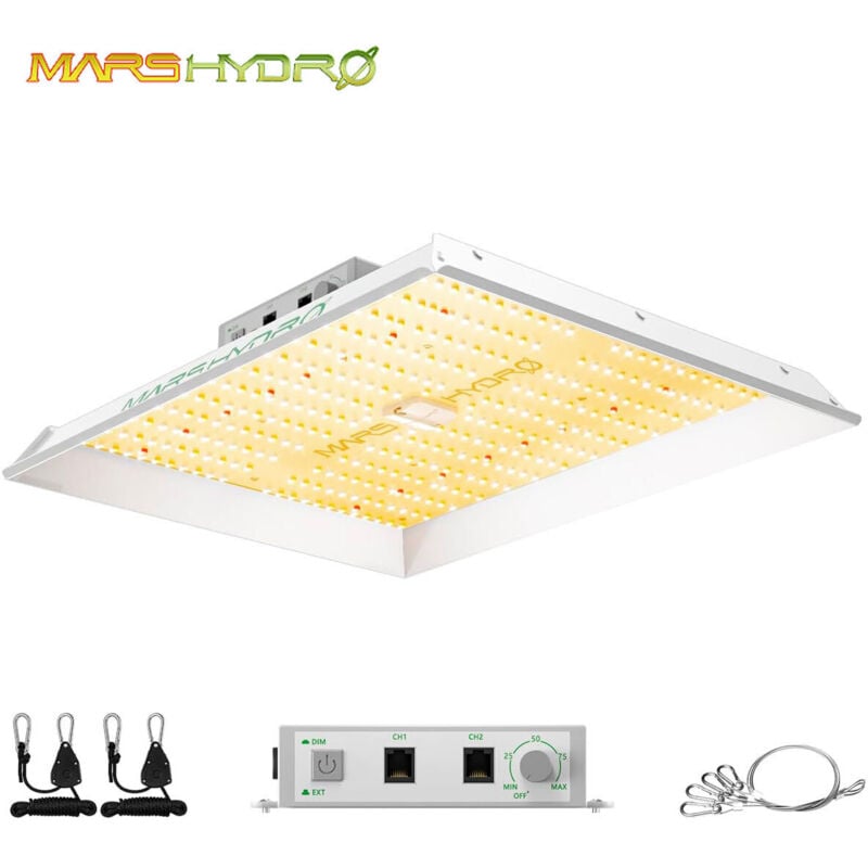 Ts 1000 Vollspektrum led Grow Lampe Dimmable for 100x100x180cm Growbox Pflanzenzimmer Samen Gemüse Blume Hoher Ertrag für 1-3 Pflanzen - Mars Hydro