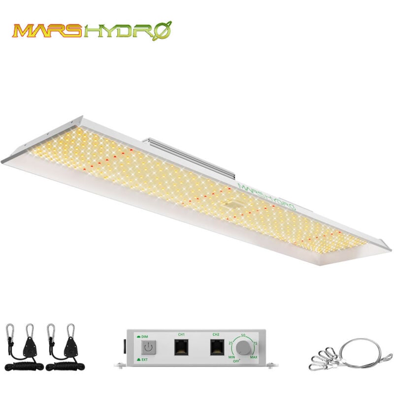 Tsl 2000 Vollspektrum led Grow Lampe Dimmable for 120x60x180cm Growbox Pflanzenzimmer Samen Gemüse Blume Hoher Ertrag für 1-3 Pflanzen - Mars Hydro