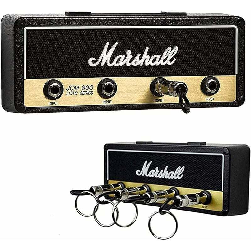 Odipie - Marshall Schlüsselhalter, Wandhalterung, Jack Rack 2.0 JCM800, Gitarren-Schlüsselaufhänger, Haken, Schlüsselhalter, Heimhalterung mit 4
