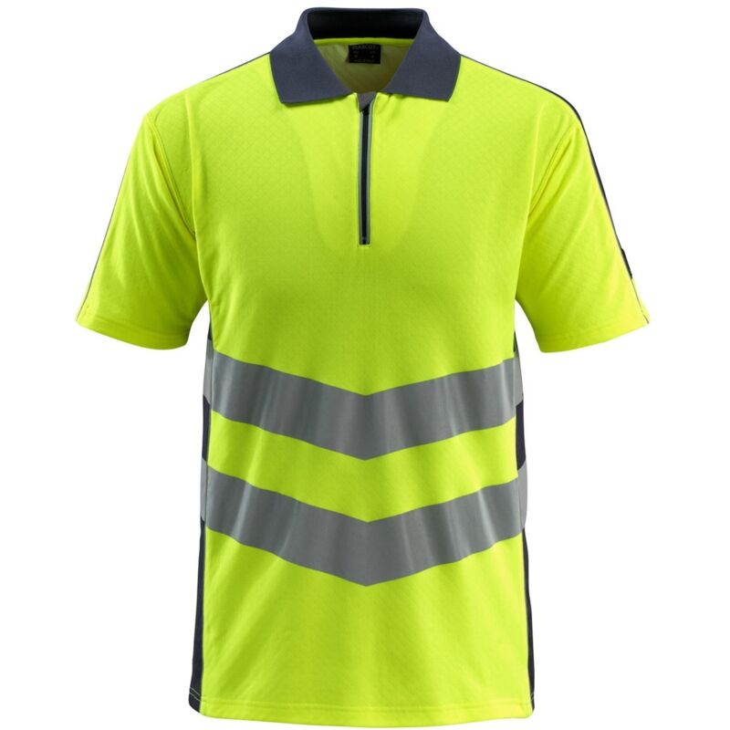 Mascot Warnschutz Polo-Shirt MURTON SAFE SUPREME 50130 Gr. M hi-vis gelb/schwarzblau