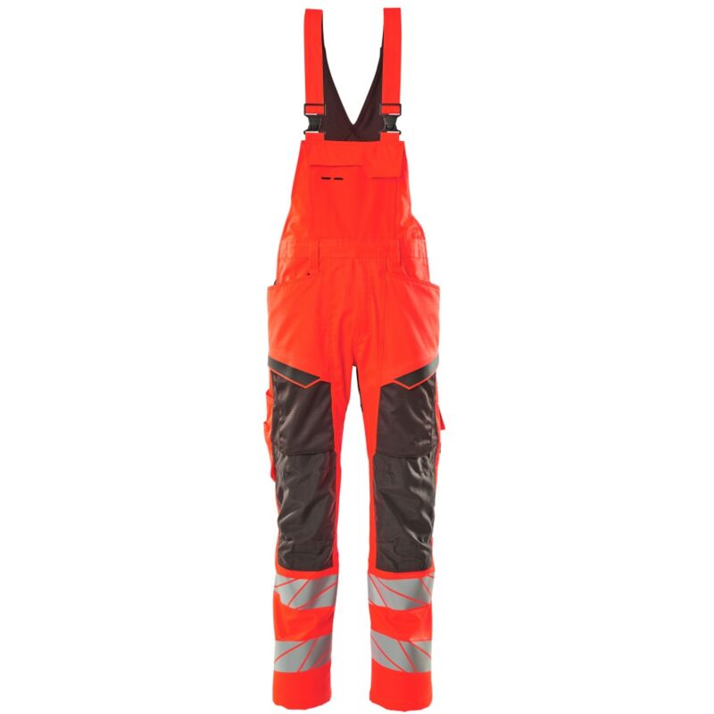 Mascot - Warnschutz Latzhose 19569-236-22218 Gr. 76C46 hi-vis rot/dunkelanthrazit