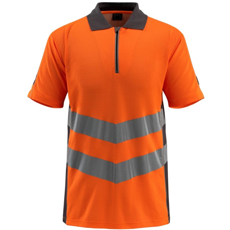 Warnschutz Polo-Shirt murton safe supreme 50130 Gr. 3XL hi-vis orange/dunkelanthrazit - Mascot