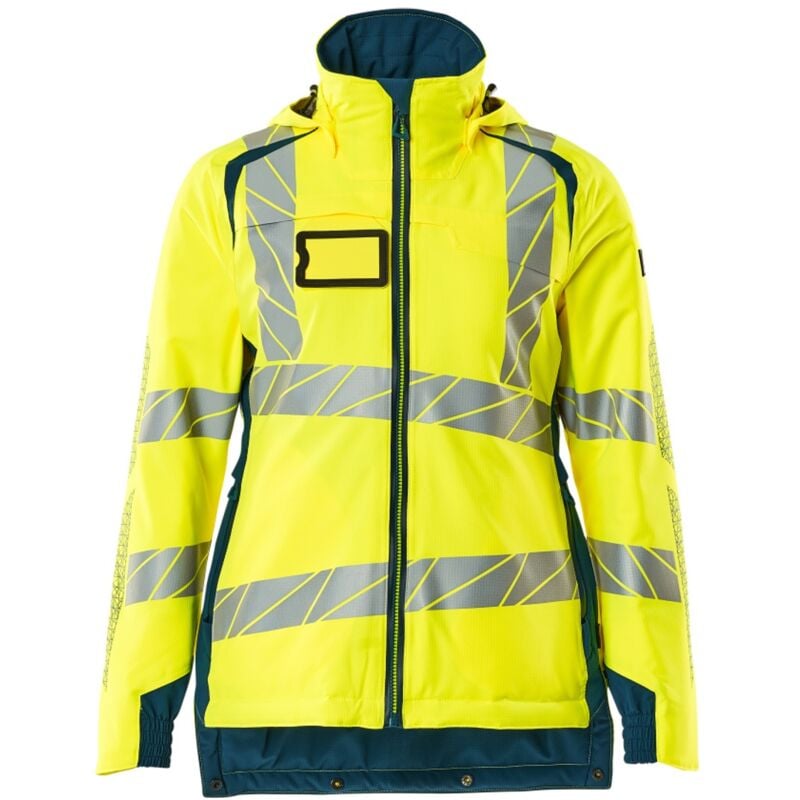 Winterjacke cli ®, Damen Winterjacke Gr. 4XL, hi-vis gelb/dunkelpetroleum - Mascot