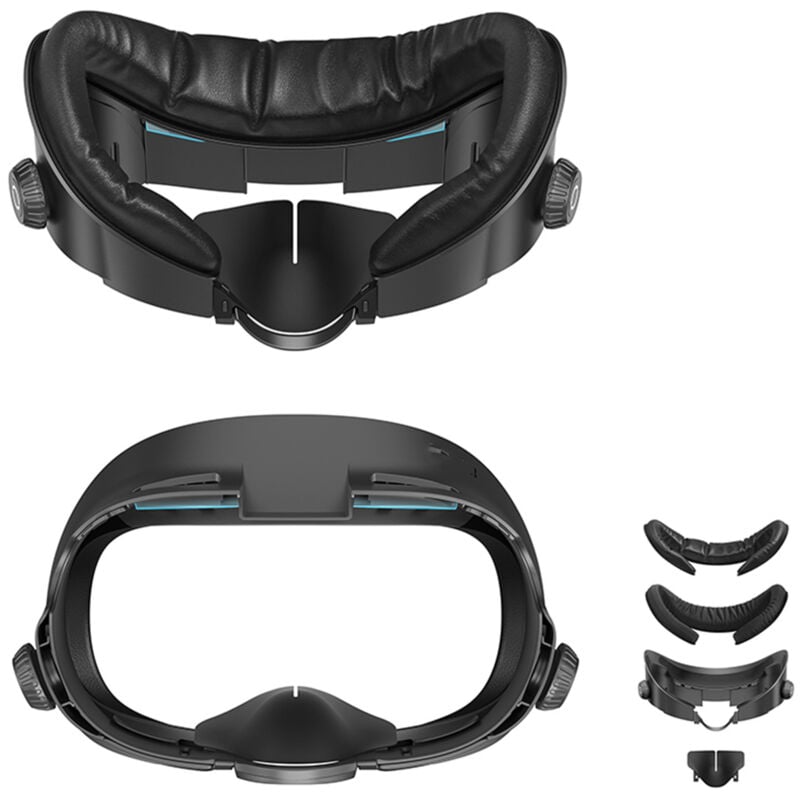 Maskenkissen-Gesichtsschnittstelle, kompatibel mit Meta/Oculus Quest 3-Zubehör, wird mit weichem PU-Gesichtskissen geliefert, austauschbar für Quest