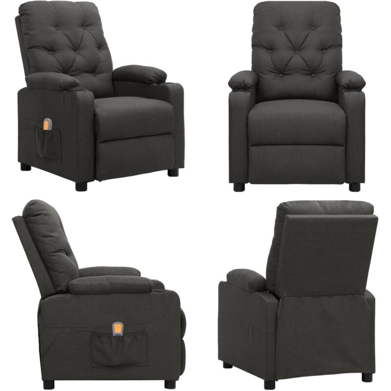 Massagesessel Dunkelgrau Stoff - Massagesessel - Massage Sessel - Home & Living