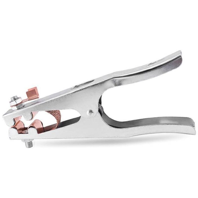 Masseklemme, Schweißklemme, 1 Schweißmasseklemme, Hergestellt aus Eisen + Messing, robust und langlebig, professionelles Schweißgerät, für die