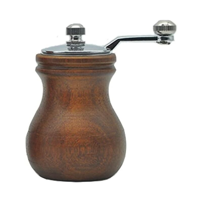 Massivholz-Handkurbelmühle und Pfeffermühle für Gastronomie, Aufrüstung und einstellbare Dicke von Pfeffermühlen (8,5 x 6 cm)