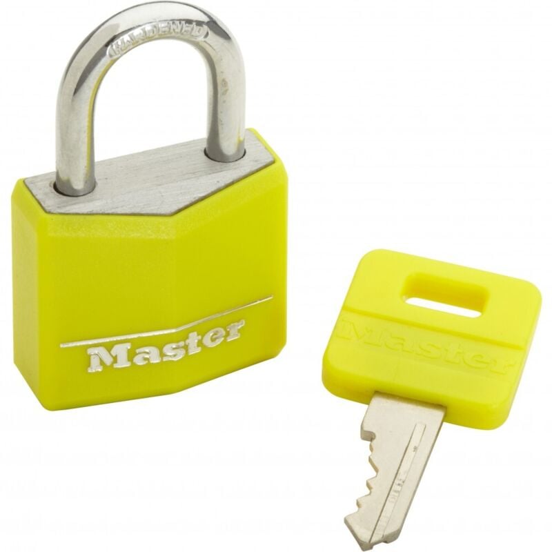 Master Lock - Vorhangschloss Vinyl verschiedensperrend, Breite 30 mm, bunt, sb