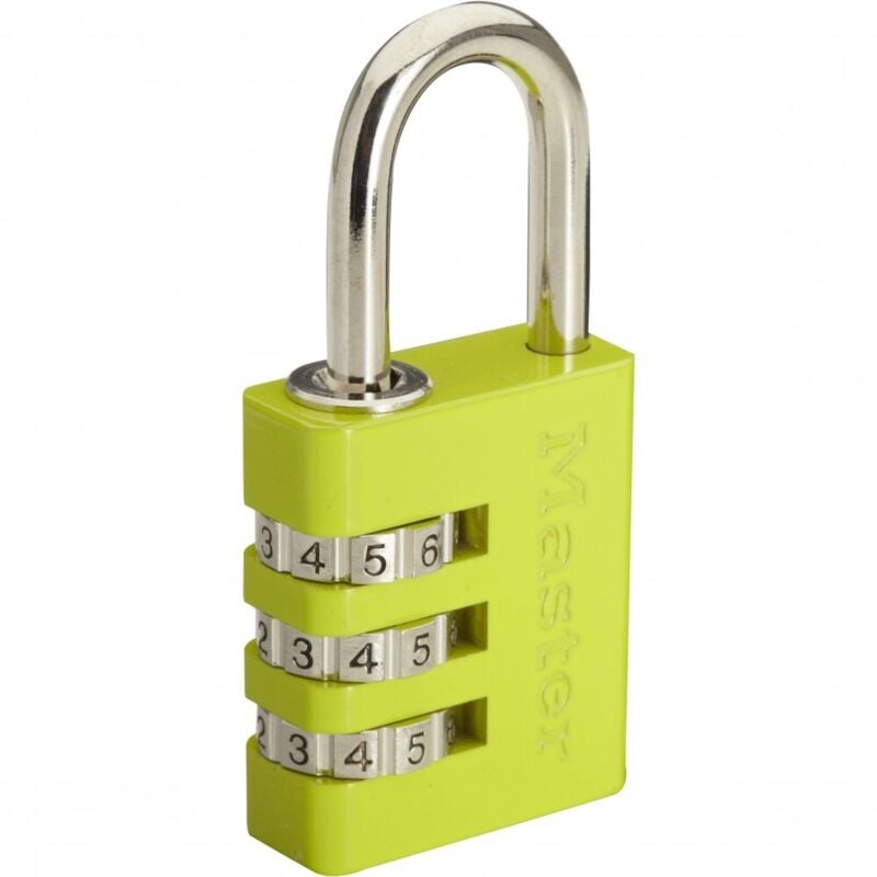 MASTER LOCK Aluminium-Zahlenvorhängeschloss, 30 mm breit Master Lock