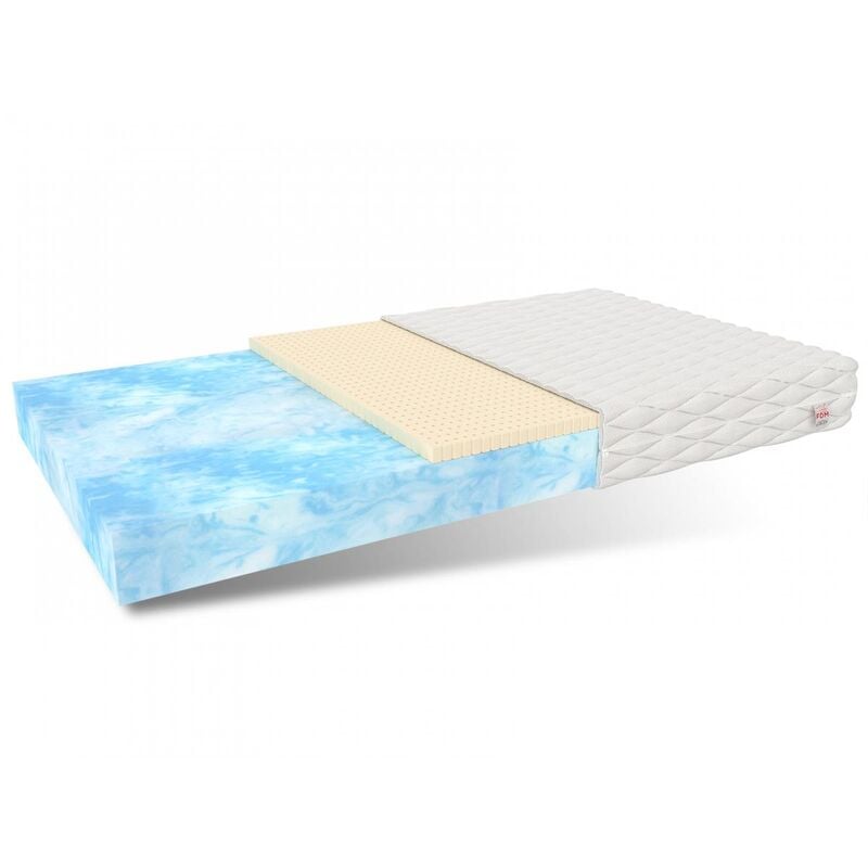 FDM - Matratze 180x200 Kaltschaum toti H2 H3 19 cm Bio Foam Schaum Latex jersey