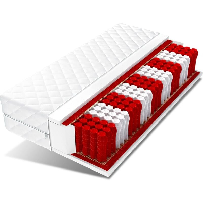 Matratze 120x200 medic max 23 cm H3 multipocket 7 Zonen Taschenfederkern