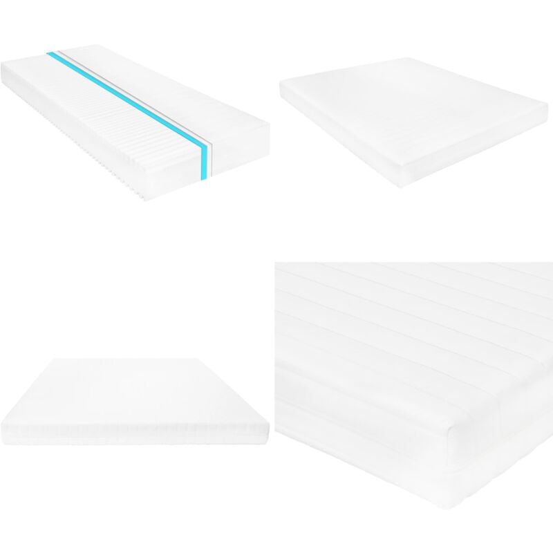 Matratze 140 x 200 cm 7 Zonen pu Schaum 16 cm H2 H3 - Matratze - Doppelbett - Schaummatratze - 7-Zonen-Matratze - PU-Schaum - Home & Living