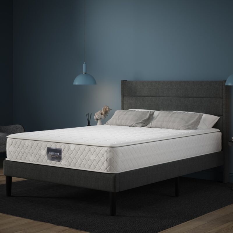 Matratze 90x200 cm, 7-Zonen Kaltschaummatratze, Taschenfederkern, 100% Öko-Tex zertifiziert, Mikrofaser-Steppmatratze, Härtegrad H3, Höhe 25 cm