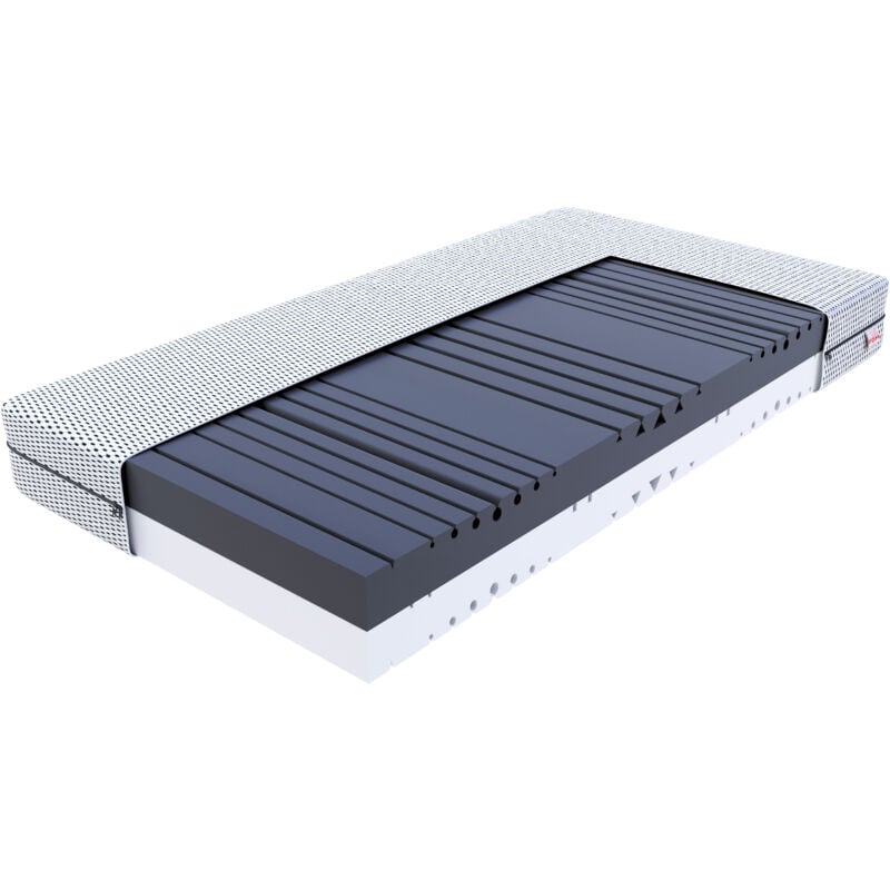 Matratze 180x200 7 Zonen space 20 cm zwei Härtegrade in einer Matratze H3 und H4