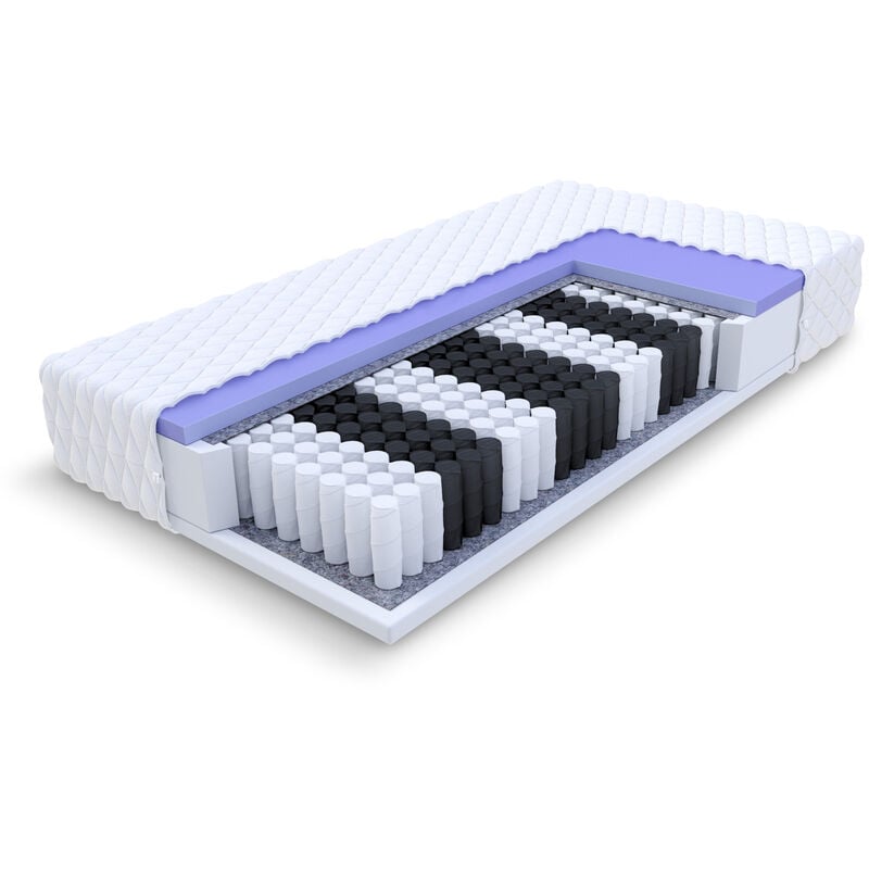 Matratze 180x200 cm Taschenfederkern 7 Zonen H2 und H3 MARINER Bett 23 cm neu