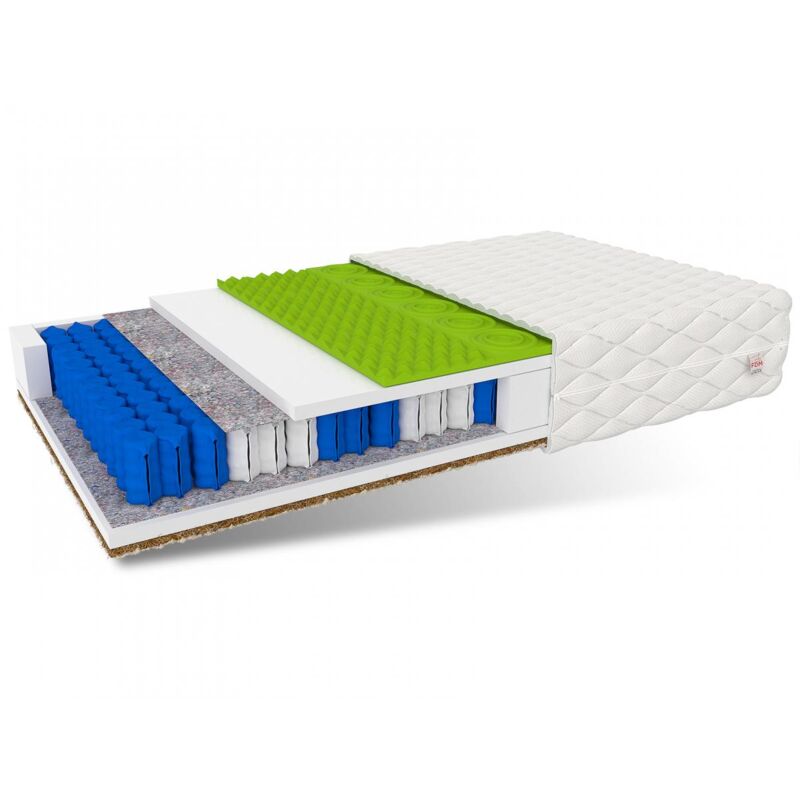 Matratze 90x200 Taschenfederkern vasto max 7 Zonen H2 H4 26 cm Kokos hr Schaum Klimafaser Polyurethanschaum jersey