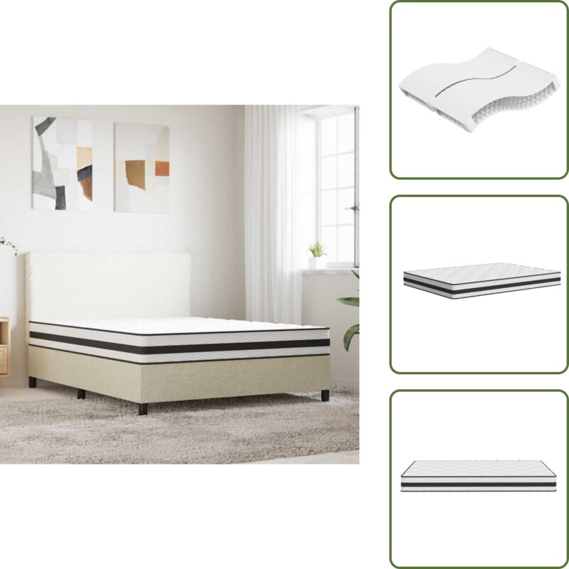 Matratze Bonnell-Federkern Mittel 160x200 cm - Bonnell-Matratze - Federkernmatratze - Matratze 160x200 - Doppelbettmatratze - Schlafsysteme