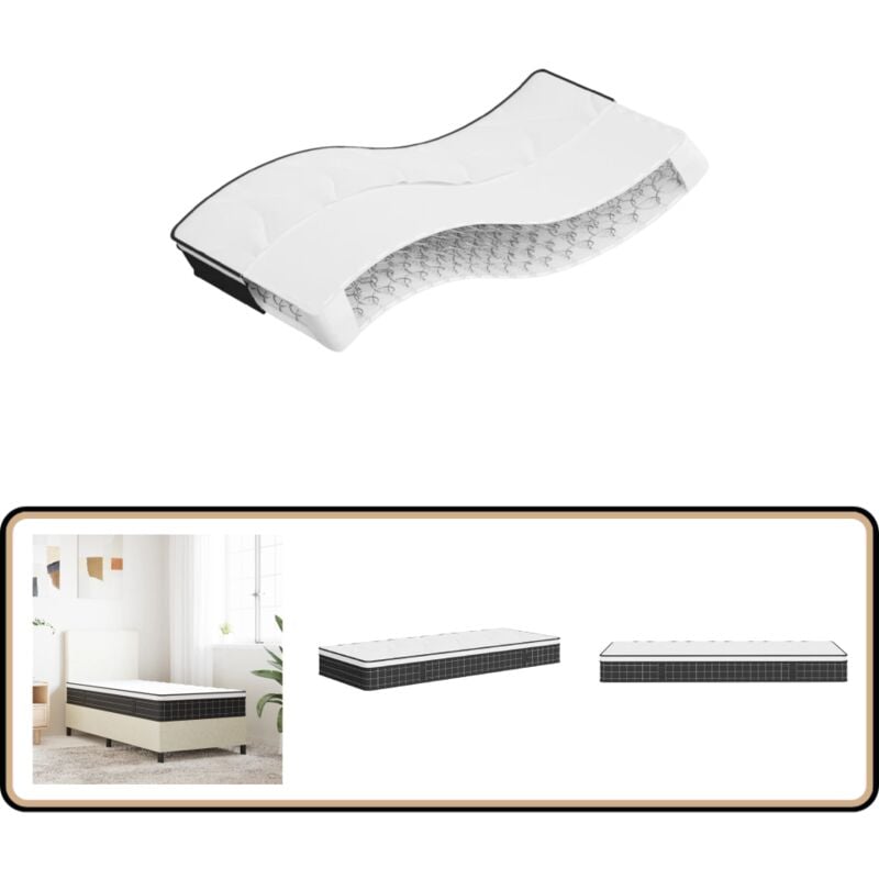 Matratze Bonnell-Federkern Mittel 70x200 cm - Bonnell-Matratze - Federkernmatratze - Matratze 70x200 - Doppelbett Matratze - Mittelhart