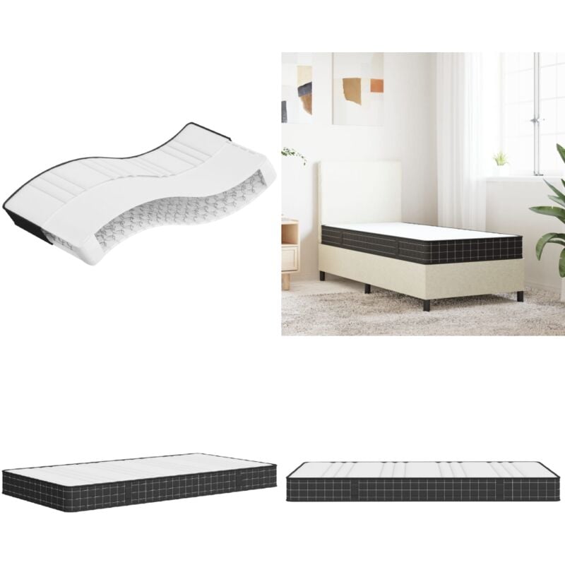 Matratze Bonnell-Federkern Mittel 80x200 cm - Bonnell-Matratze - Federkernmatratze - Matratze 80x200 - Doppelbett Matratze - Mittelhart - Home &