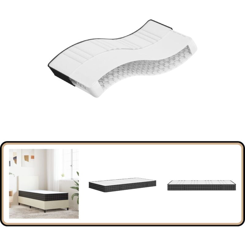 Matratze Bonnell-Federkern Mittel 90x200 cm - Bonnell-Matratze - Federkernmatratze - Matratze 90x200 - Doppelbett Matratze - Einzelbett Matratze