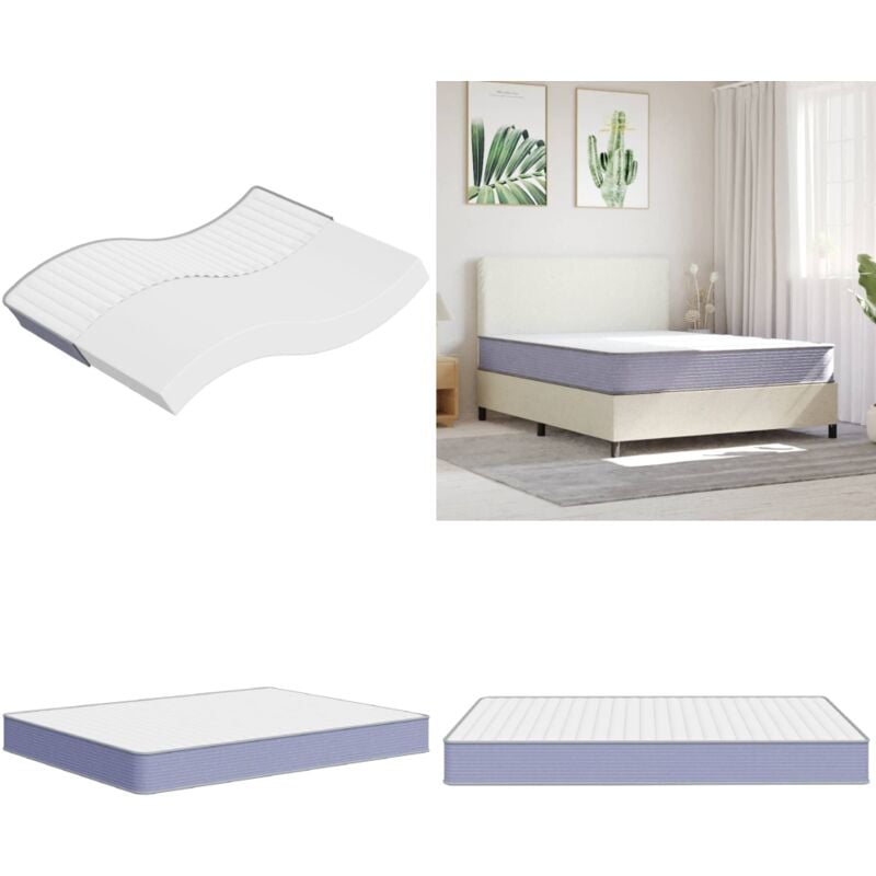 Matratze Schaumstoff Mittelweich 160x200 cm - Matratze - Schaumstoffmatratze - Mittelweiche Matratze - Doppelbettmatratze - Bettausstattung - Home &