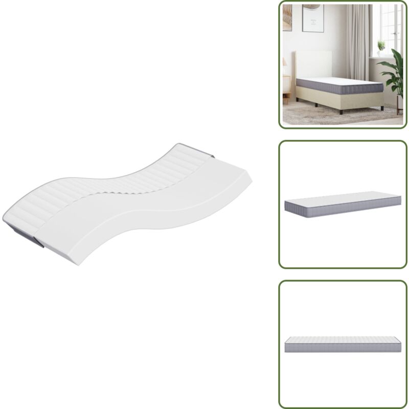 Matratze Schaumstoff Mittelweich 90x200 cm - Matratze - Schaumstoffmatratze - Doppelbettmatratze - Einzelbettmatratze - Weiße Matratze