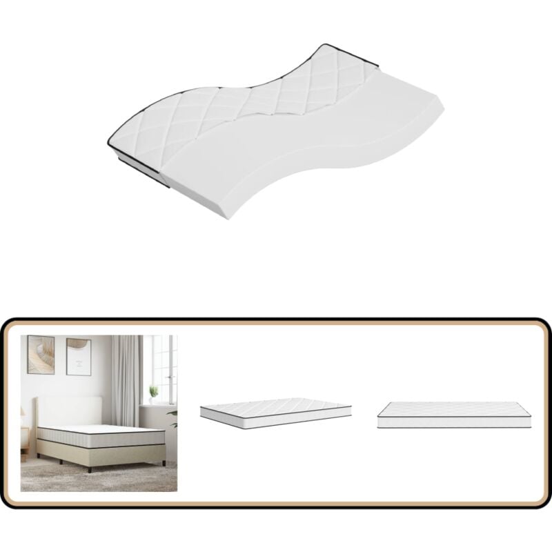 Matratze Schaumstoff Mittelweich 90x200 cm - Matratze - Schaumstoffmatratze - Einzelbettmatratze - Federfreie Matratze - Mittelweiche Matratze