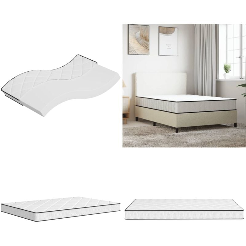 Matratze Schaumstoff Mittelweich 90x200 cm - Matratze - Schaumstoffmatratze - Einzelbettmatratze - Federfreie Matratze - Mittelweiche Matratze - Home