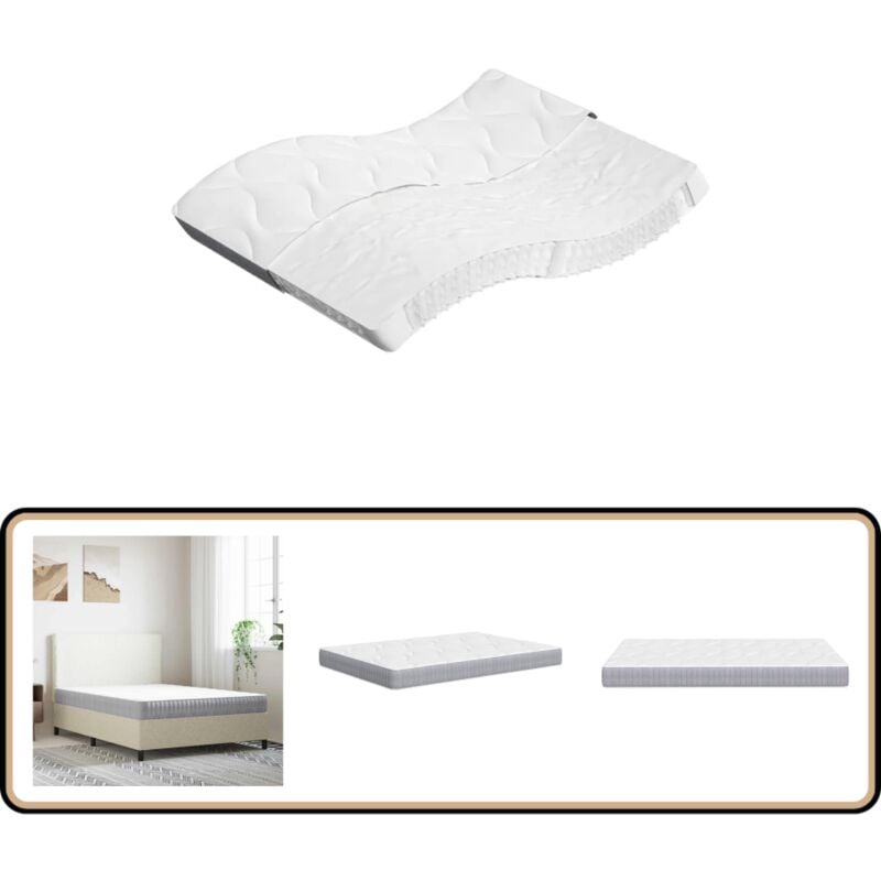 Matratze Taschenfederkern Mittel 140x190 cm - Federkernmatratze - Taschenfederkernmatratze - Matratze 140x190 - Matratze Mittelhart - Bettwäsche